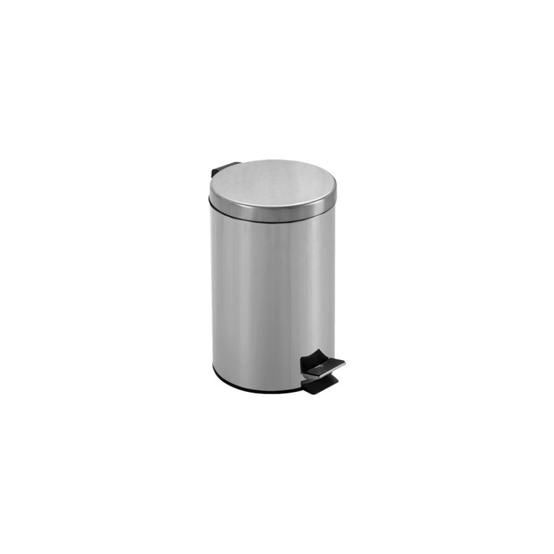 CESTINO RIFIUTI INOX AISI 410 12 litri con pedale